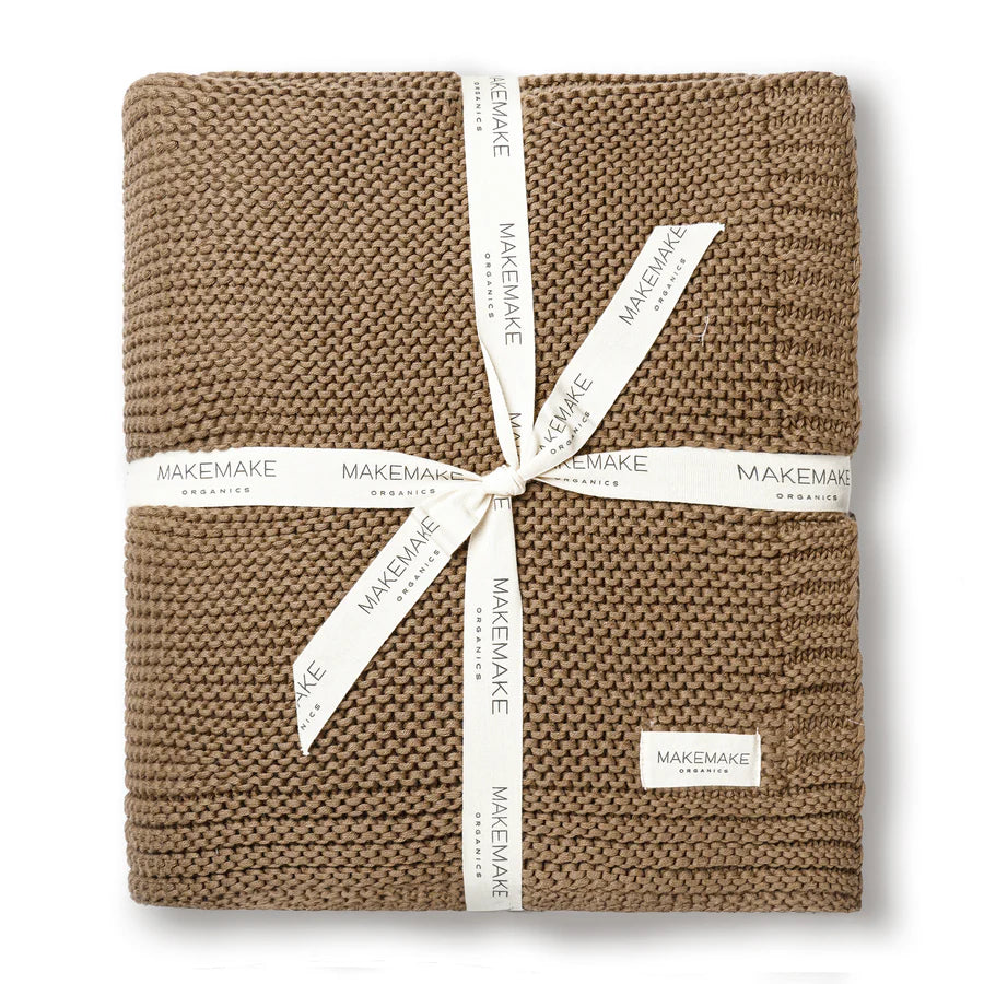 Organic Knit Throw Blanket