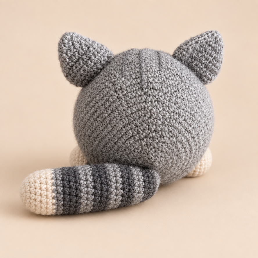 Handmade Baby Alpaca Toy - Cat