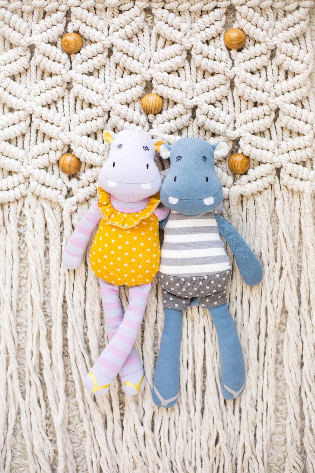 JoJo Hippo- Organic Cotton Plush