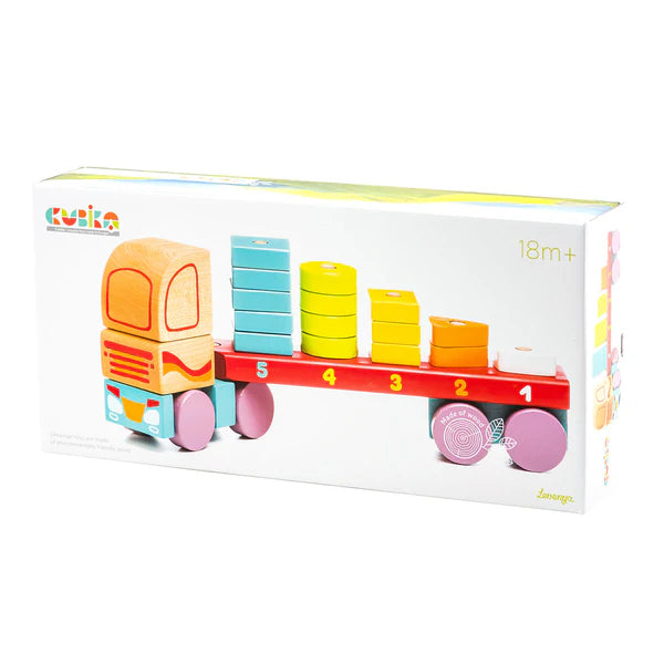 Wooden Toy- Truck With Bricks