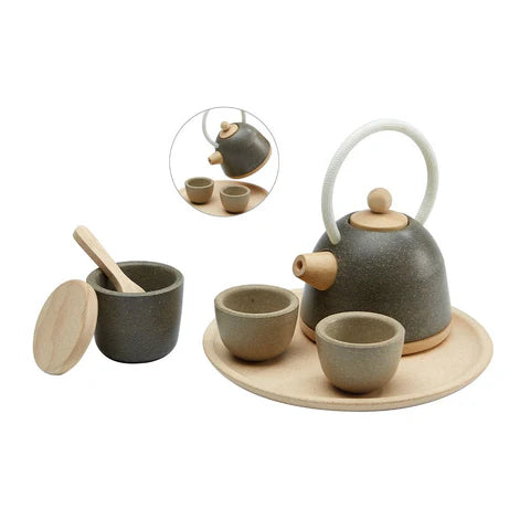 Classic Wooden Tea Set