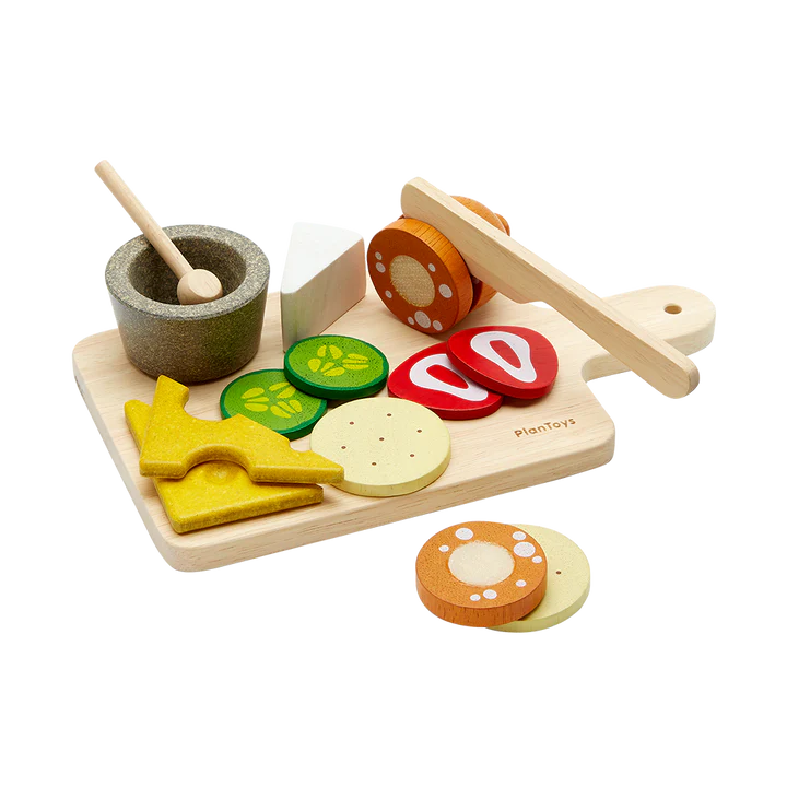 Wooden Cheese & Charcuterie Board Set