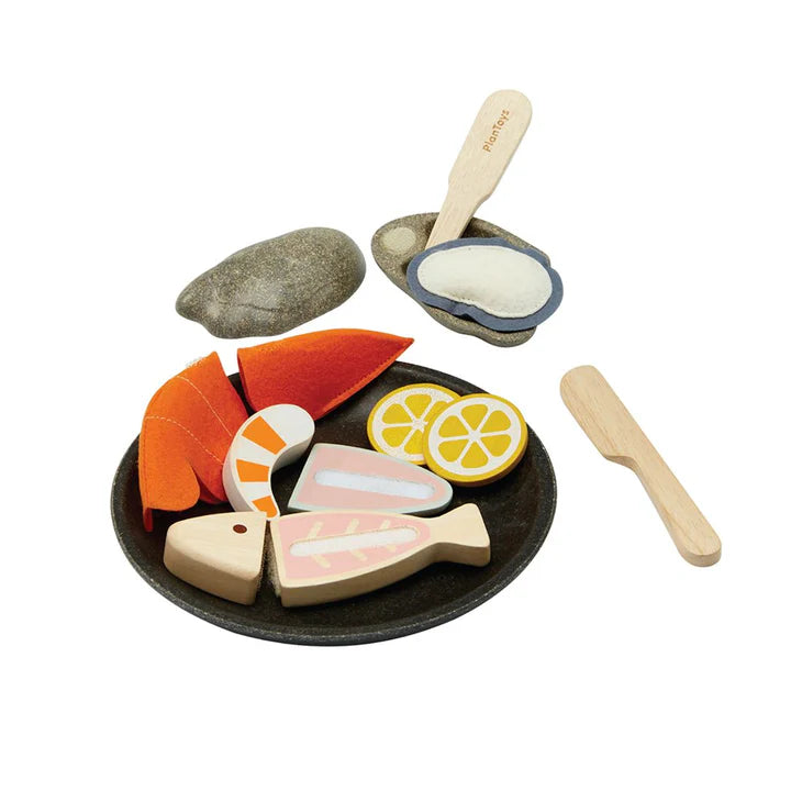 Wooden Seafood Platter Set