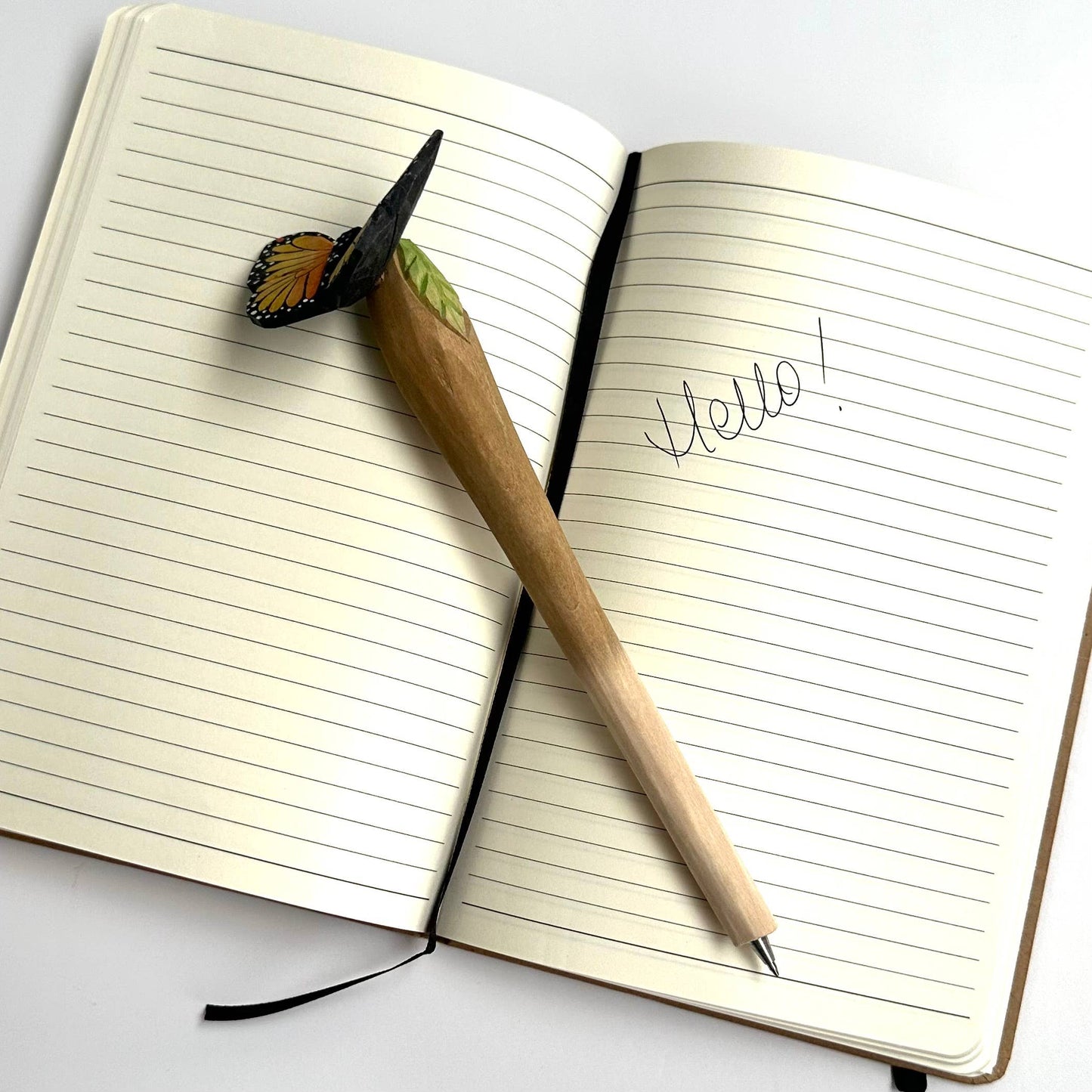 Wooden Handmade Ballpoint Pen Butterfly