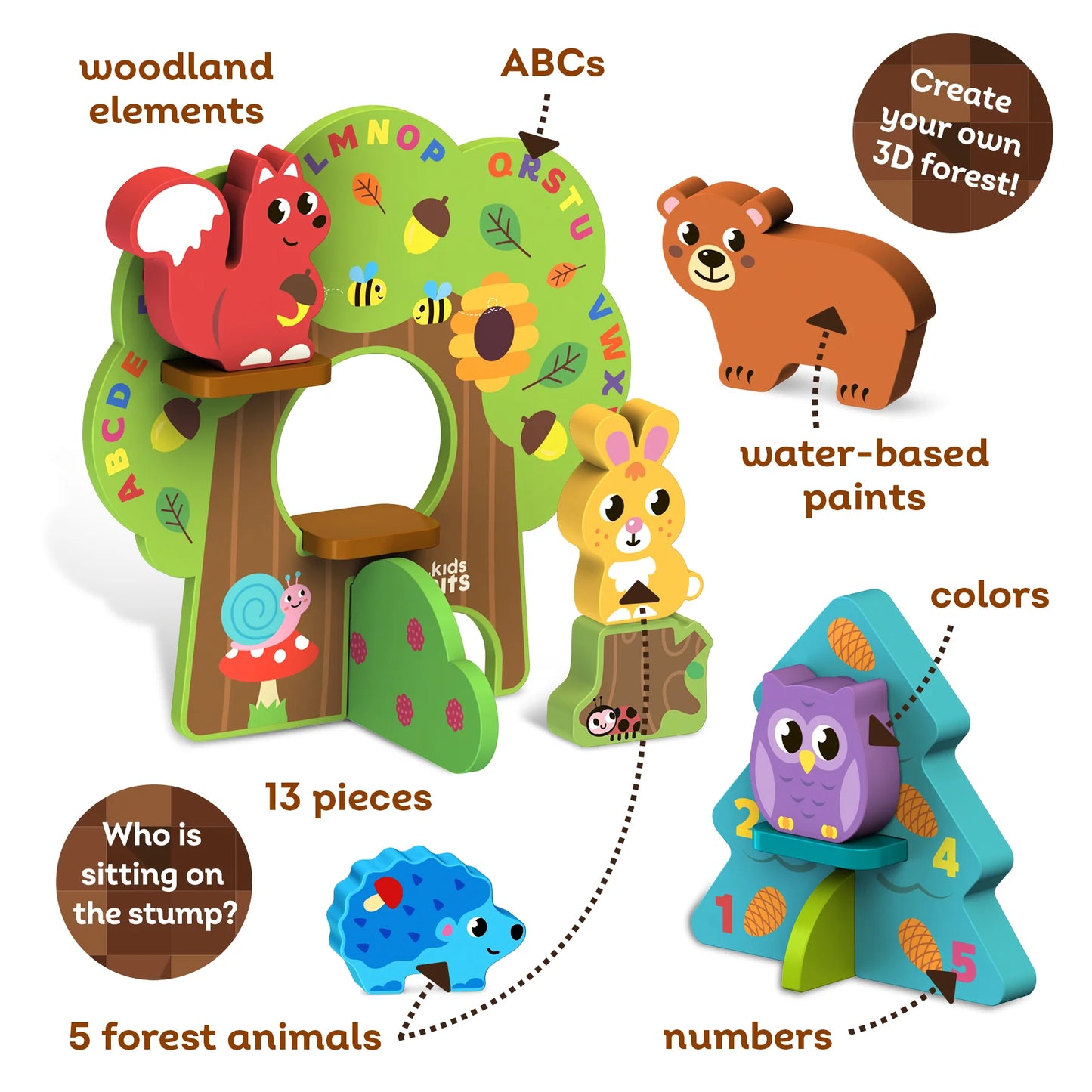 Wooden Toy- Forest Set