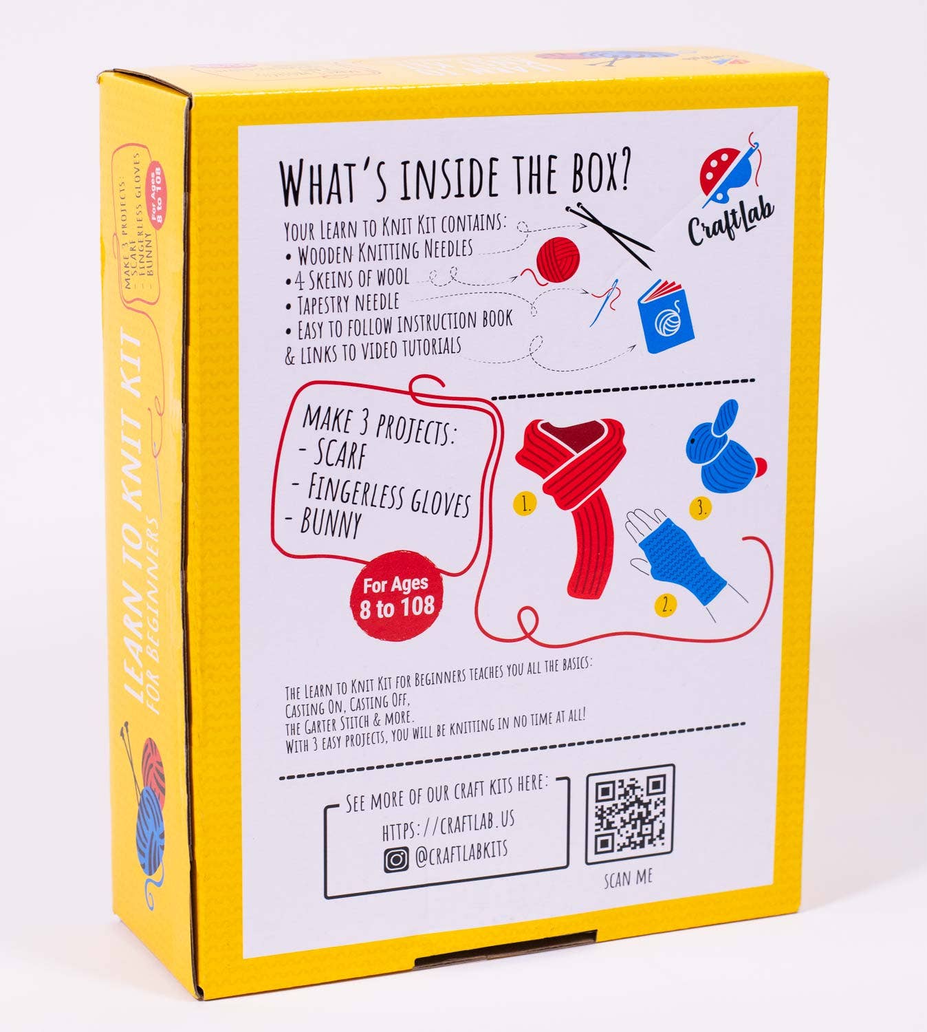 Knitting Kit for Beginners, Kids and Adults