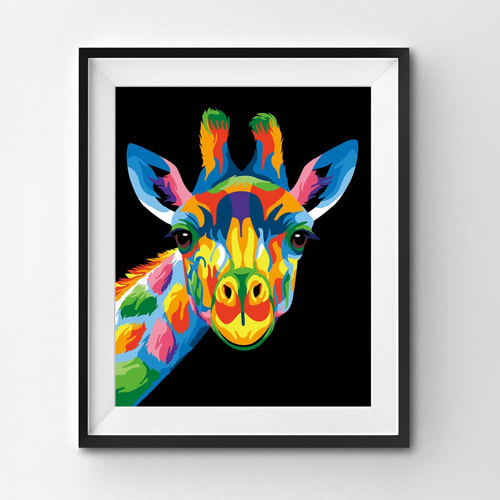 Paint By Number- Colorful Giraffe