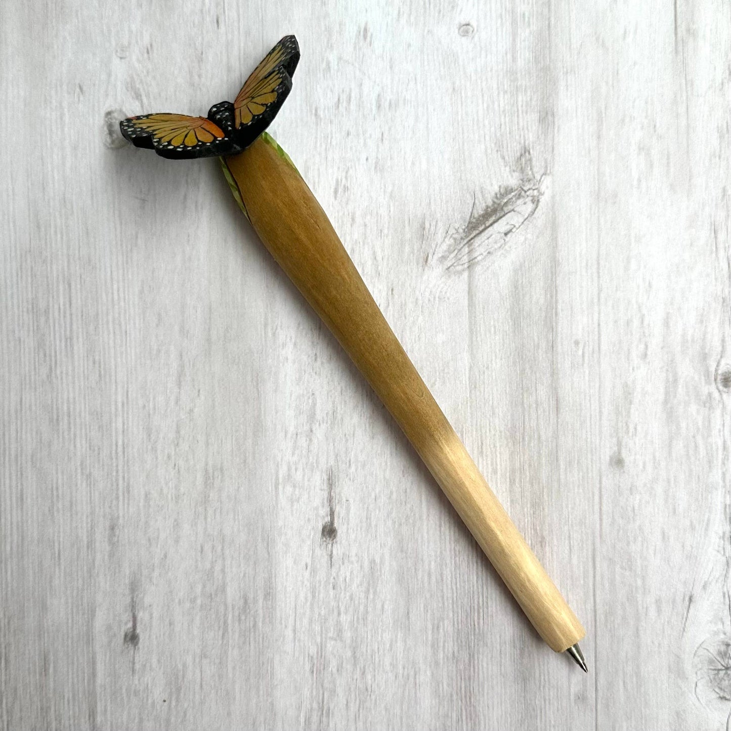 Wooden Handmade Ballpoint Pen Butterfly