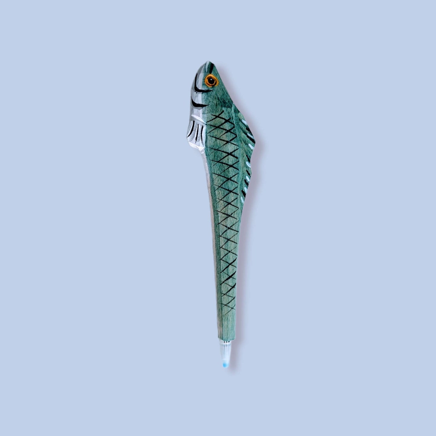 Fish handcrafted wooden souvenir pens