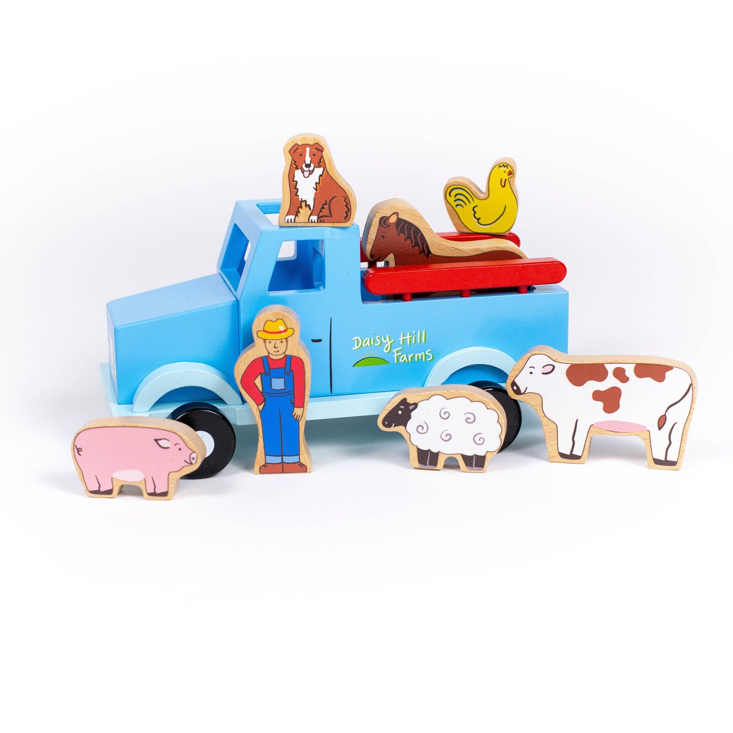 Down on the Farm Wooden Magnetic Truck