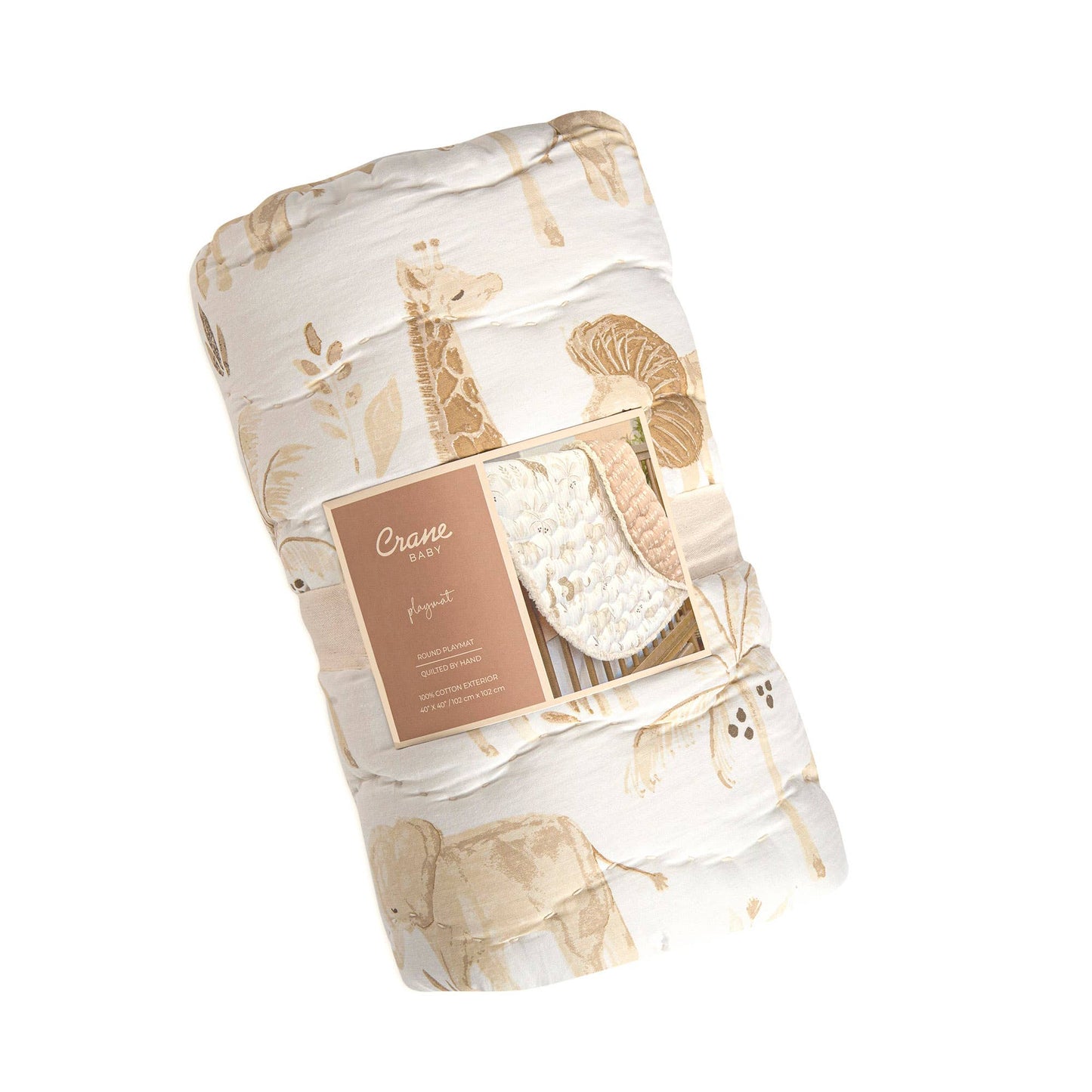 Quilted Cotton Playmat- Safari Animal