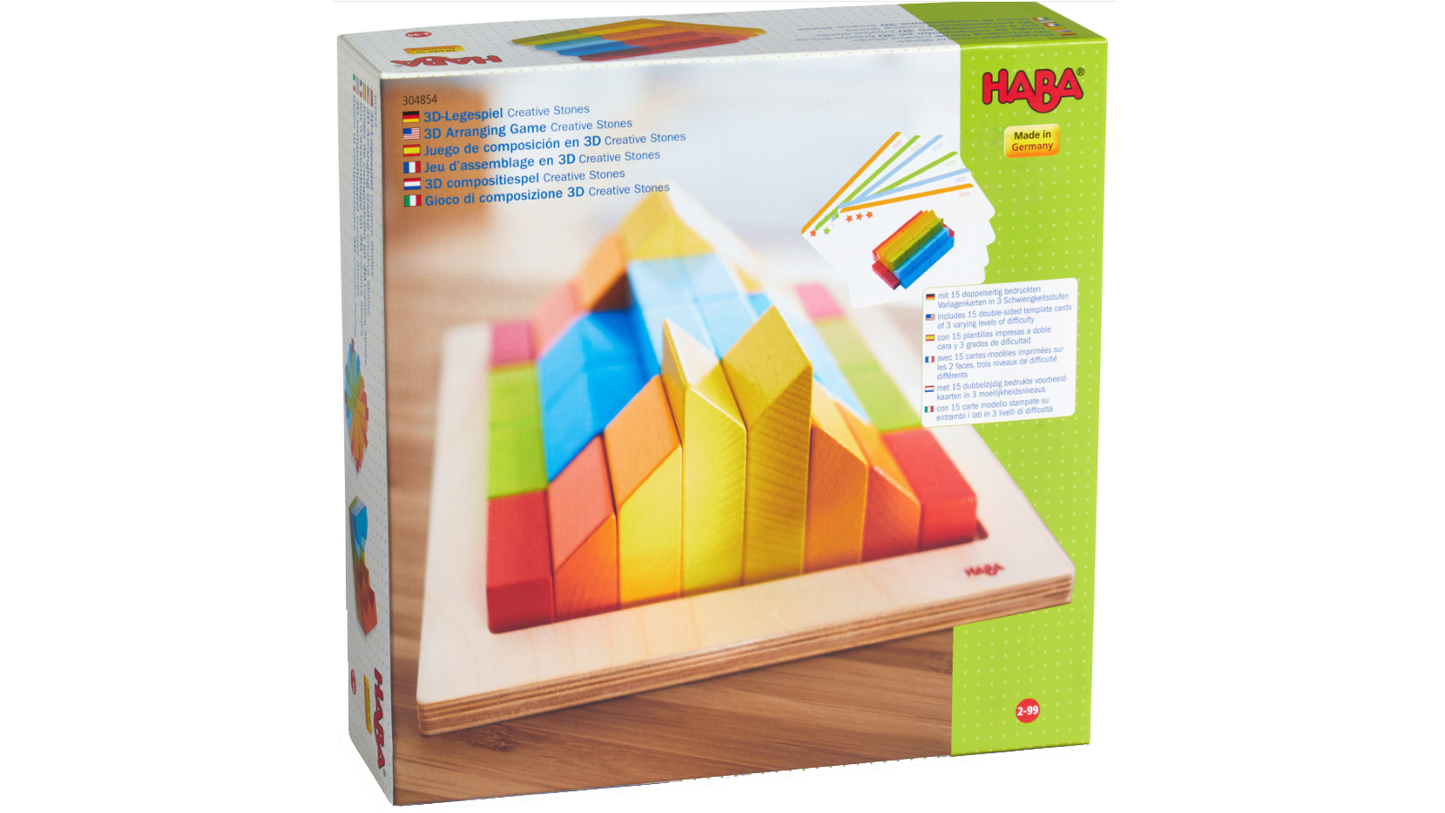 Creative Stones- 3D Wooden Arranging Blocks