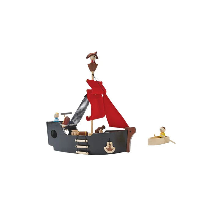 Wooden Pirate Ship Toy Set