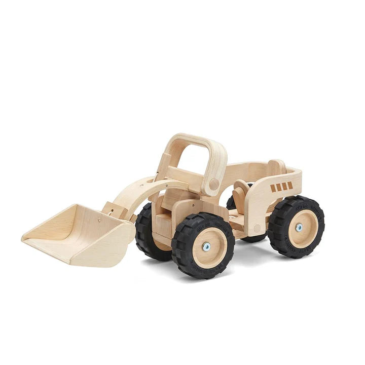 Wooden Bulldozer Toy Car Set