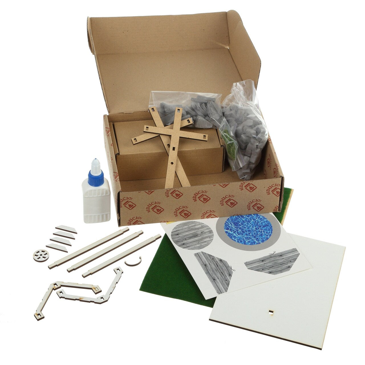 Mini Bricks Constructor Set- Medievel Well