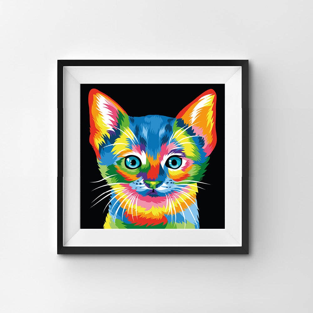 Paint By Number- Colorful Kitten