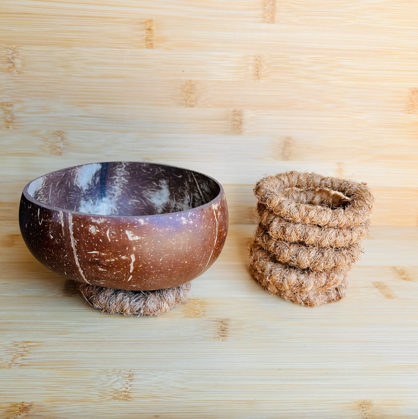 Coconut Bowl Ring Holder