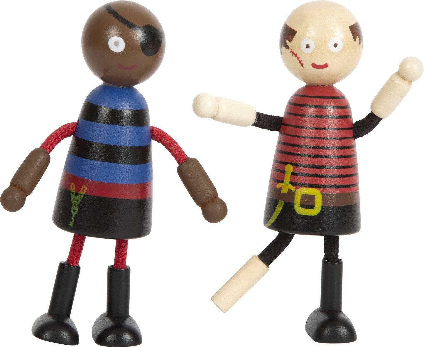 Wooden Bending Dolls Pirate