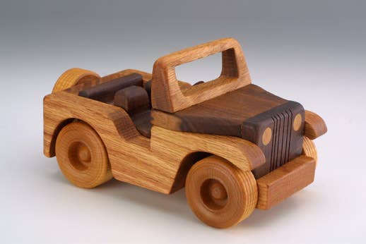 Handmade Wooden Jeep
