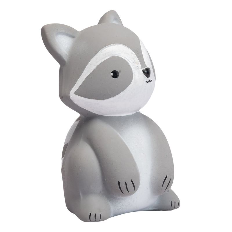 Racoon Natural Rubber Teether, Rattle & Bath Toy
