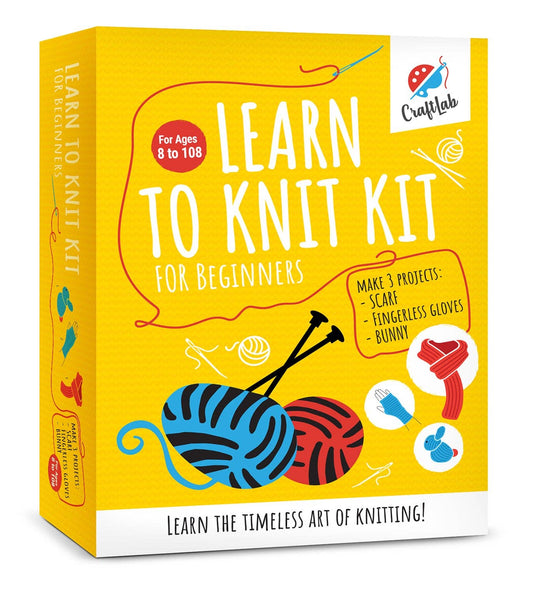 Knitting Kit for Beginners, Kids and Adults