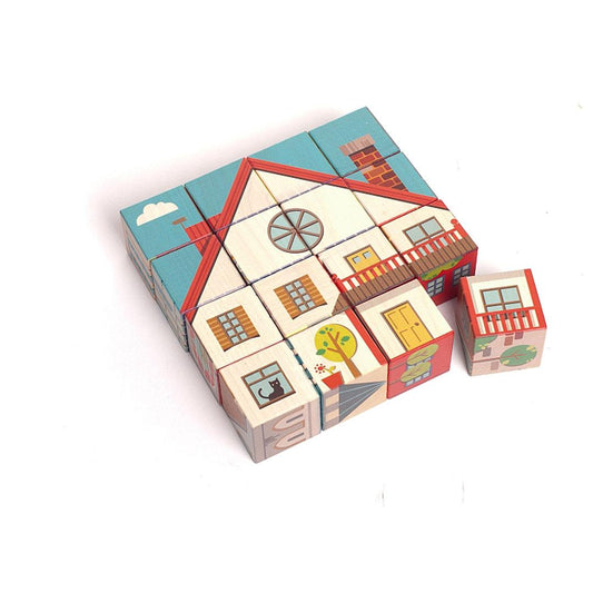 Architectural Wooden Blocks - City