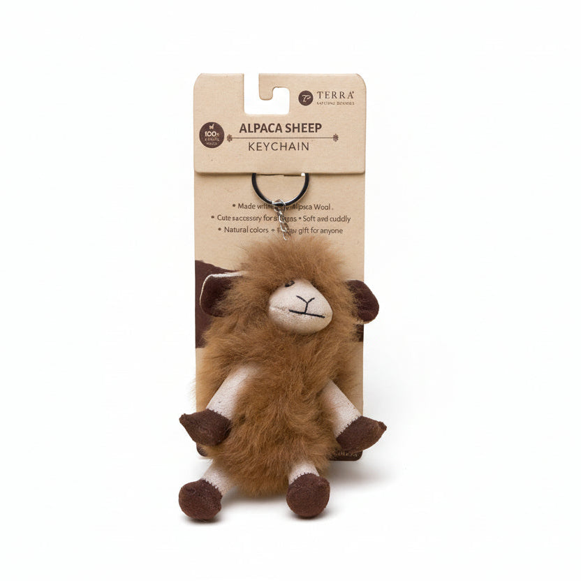 Handmade Keychain – Alpaca Sheep