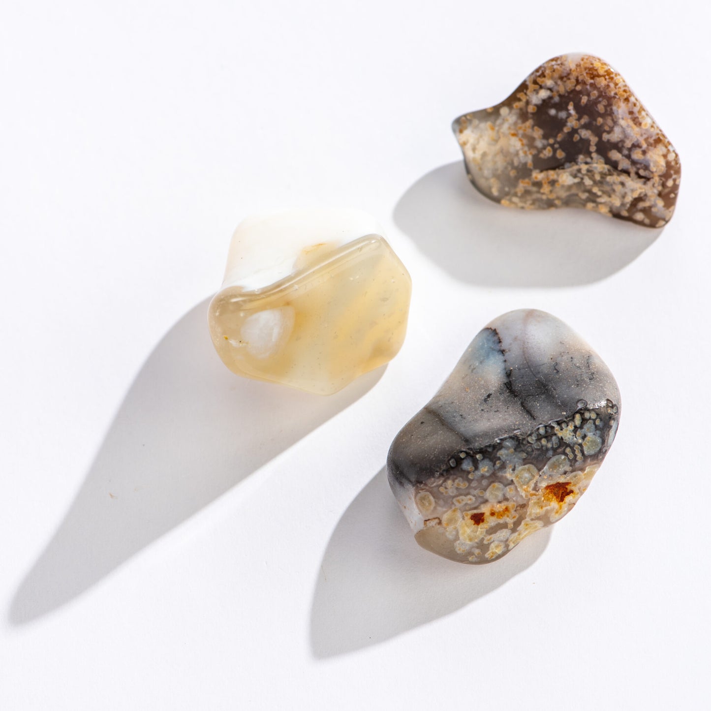 Tumbled White Opal
