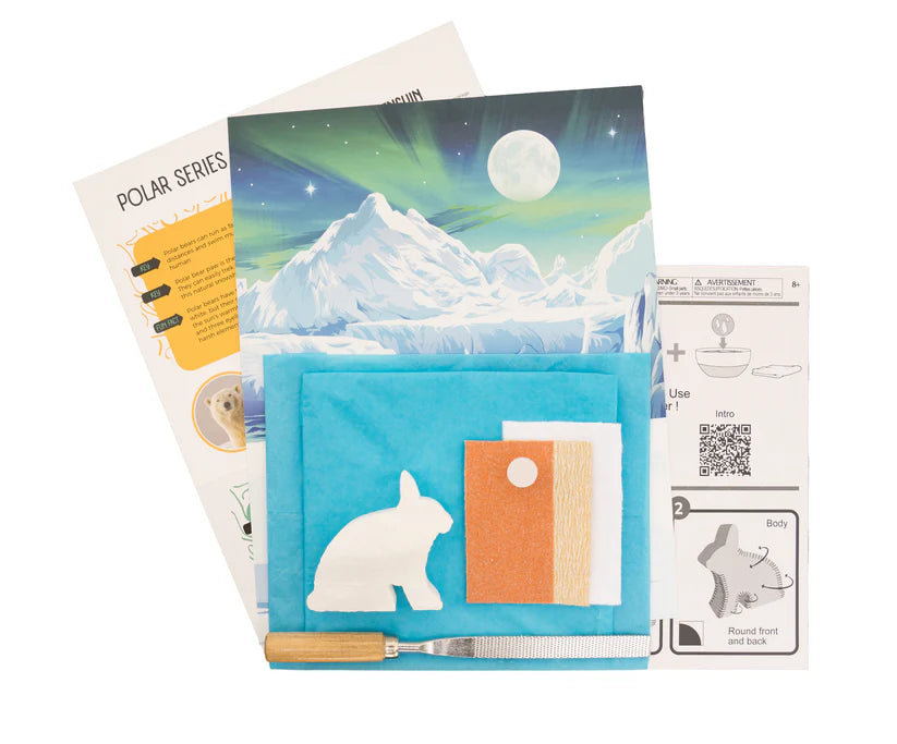 Alabaster Carving Kit- Arctic Hare