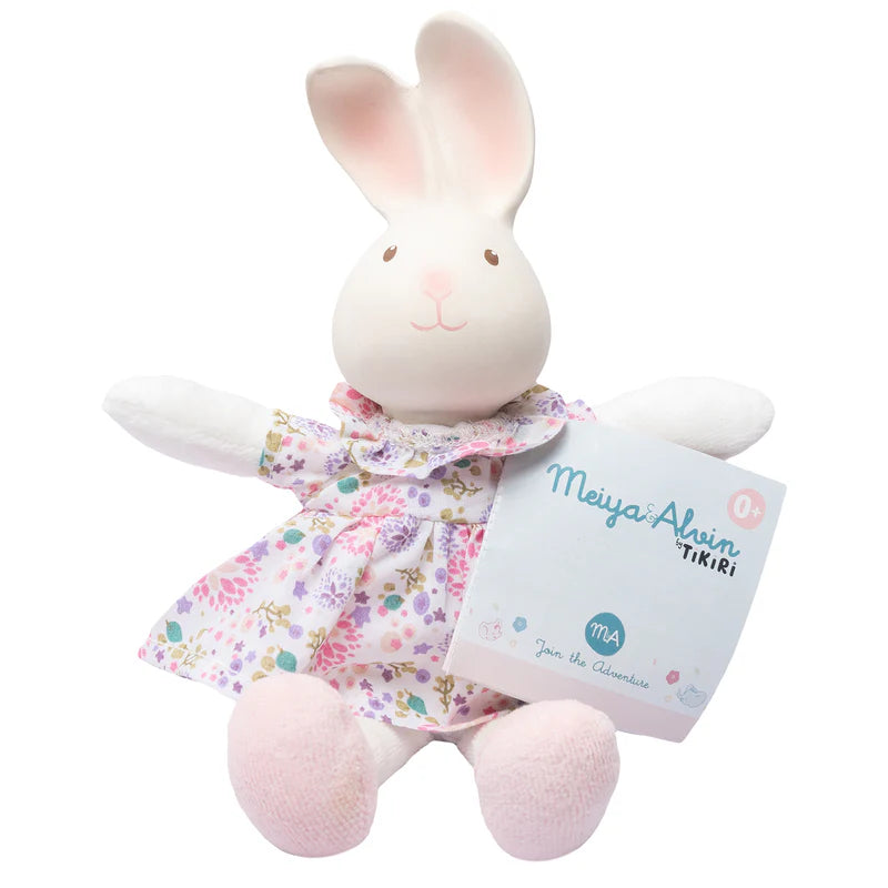 Havah the Bunny - Mini Organic Rubber Head Plush Toy
