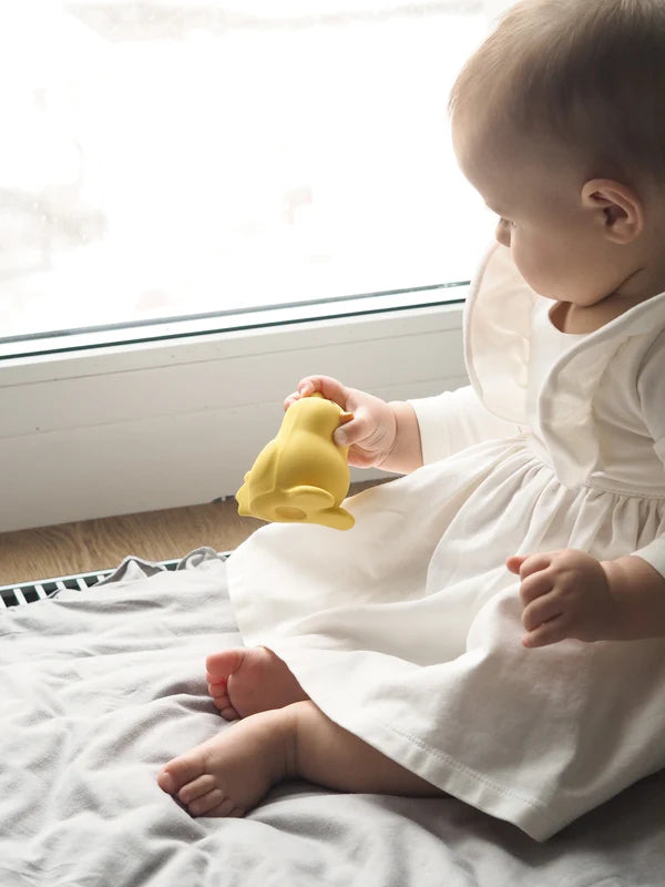 Chick- Organic Natural Latex Rattle,Teether & Bath Toy