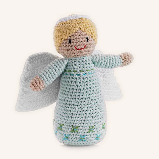 Angel- Organic Cotton Plush Rattle