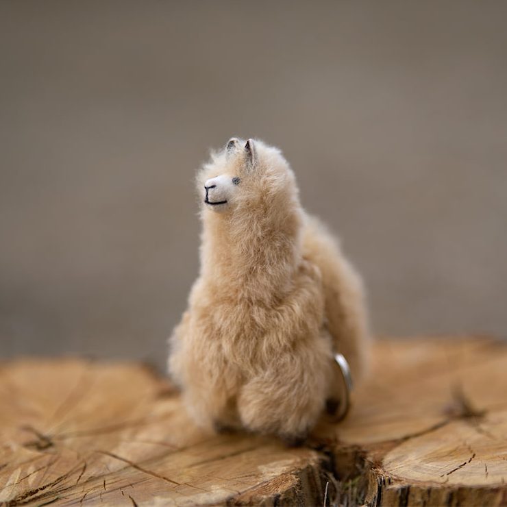 Handmade Keychain - Alpaca Soft Llama 5"