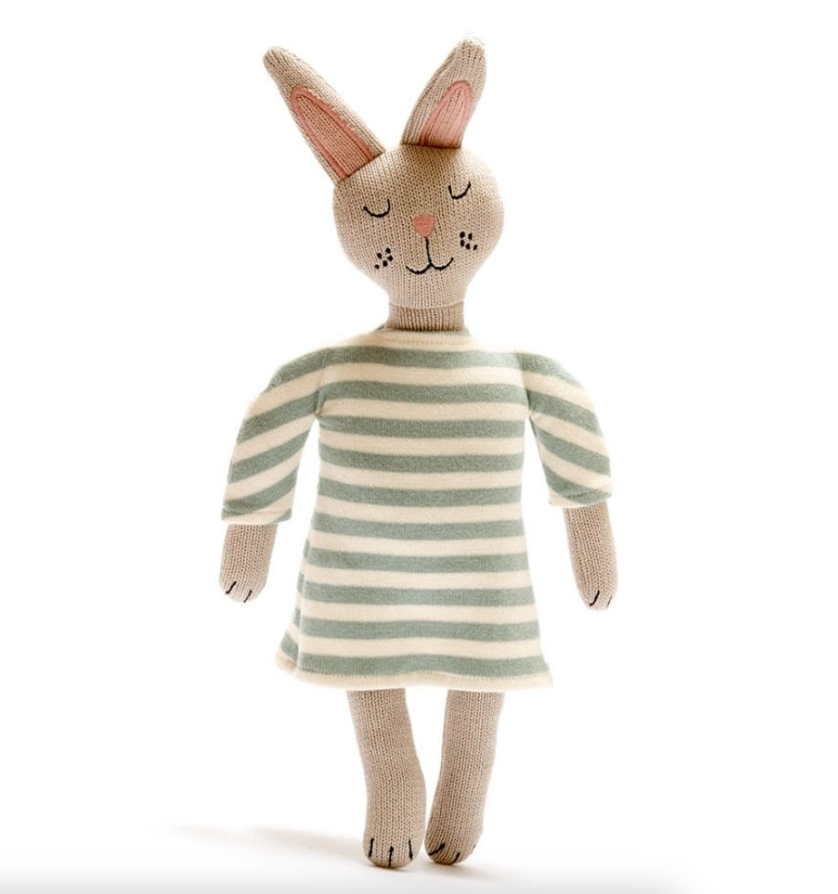 Organic Knitted Plush Toy - Bunny Doll