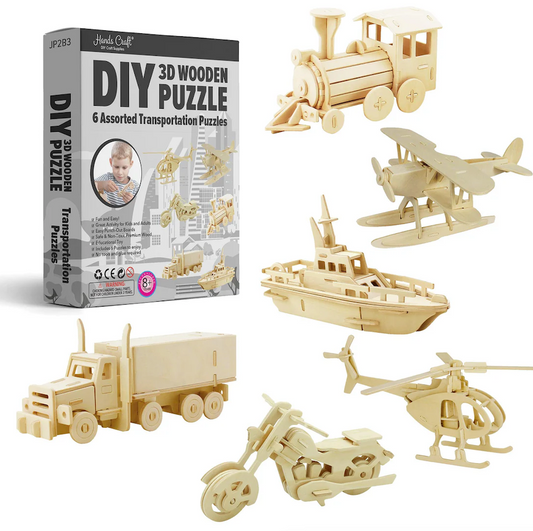 Classic Wooden Puzzle Bundle - Transportation
