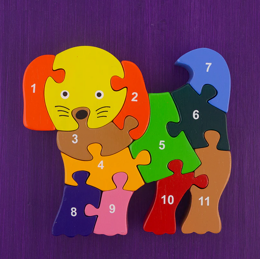 Handmade Wooden Puzzle - Puppy Dog