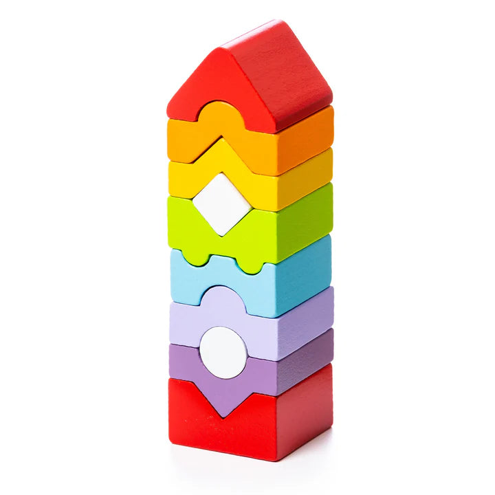 Wooden Toy- Stacking Tower