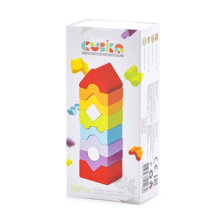 Wooden Toy- Stacking Tower