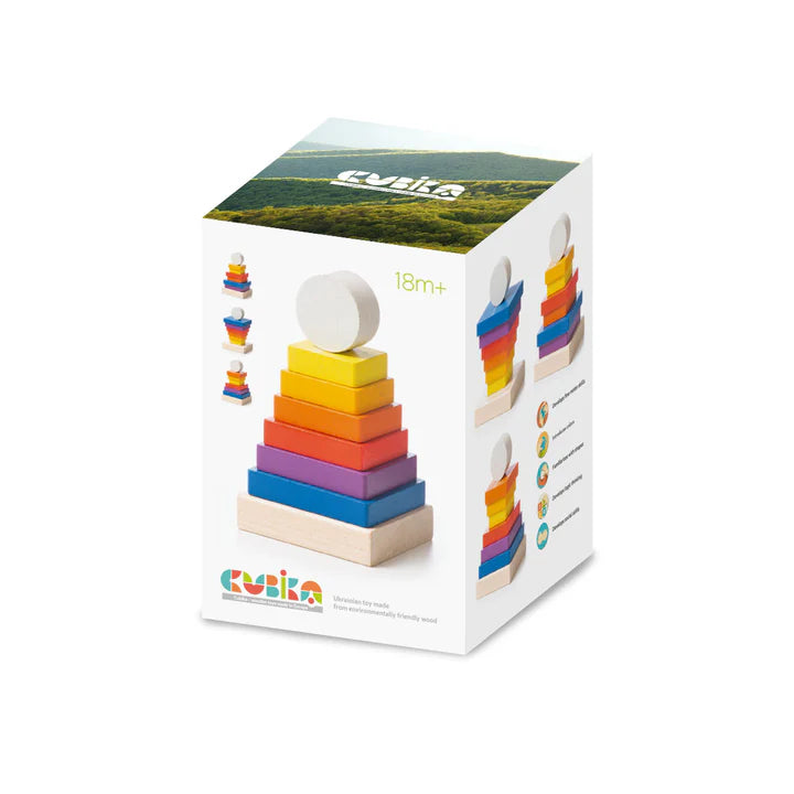 Wooden Toy- Stacking Tower