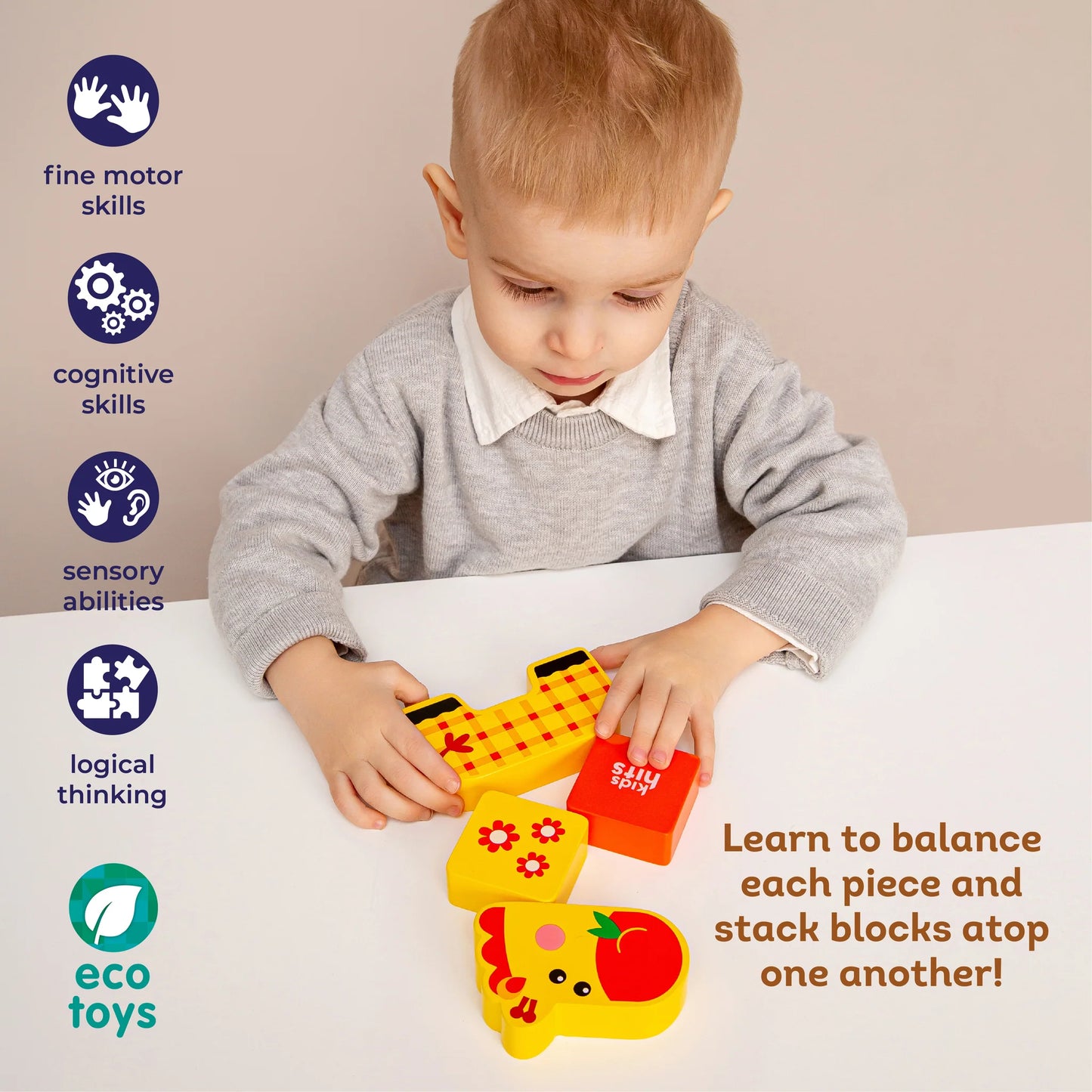Wooden Toy- Friendly Giraffe