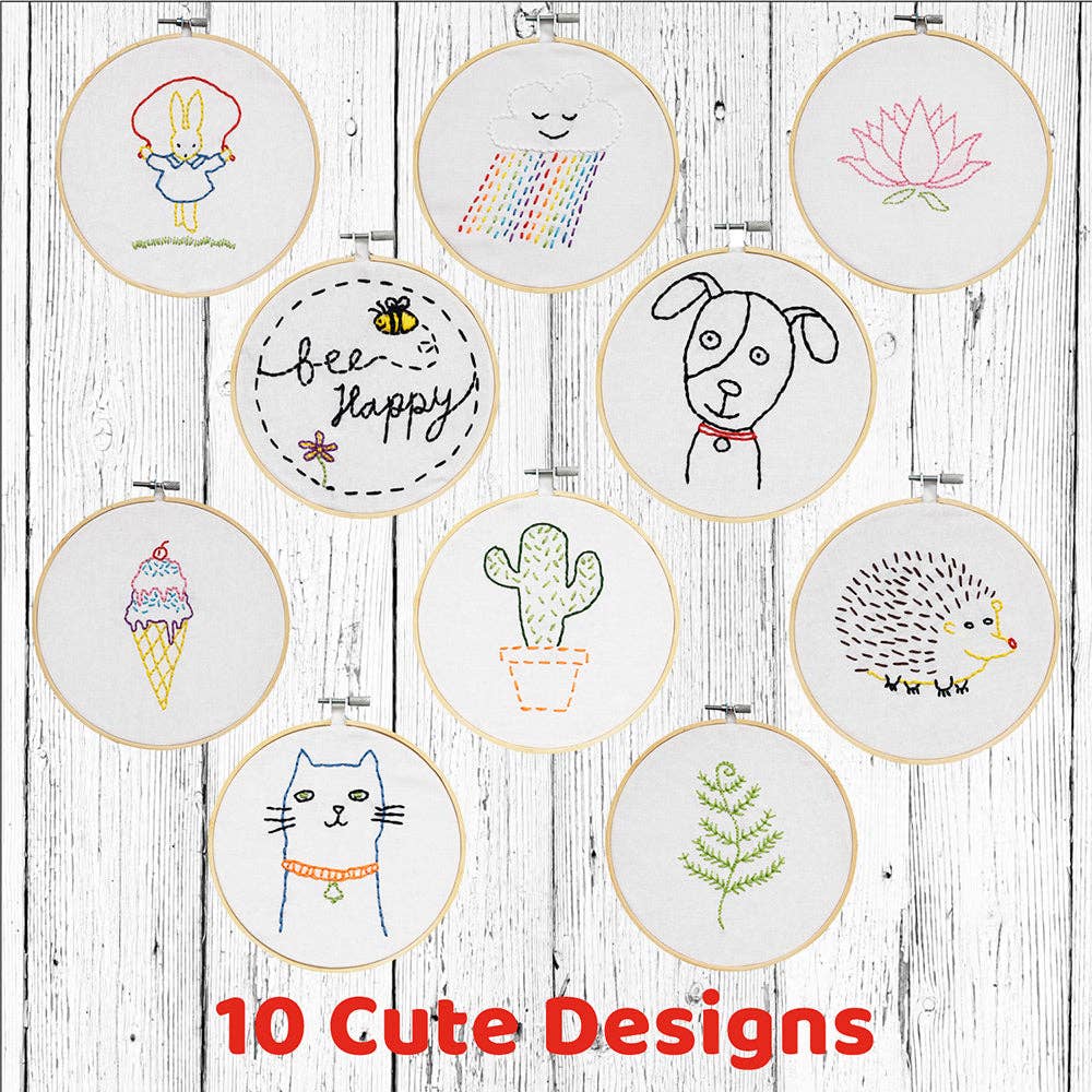 Hand Stitching Embroidery Kit