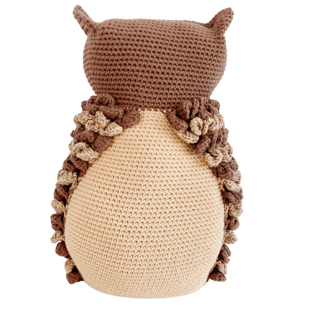 Barney The owl- Organic Cotton Crochet Plush