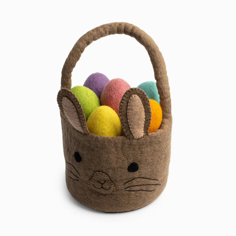 Felt Solid Easter Eggs - Set of 6