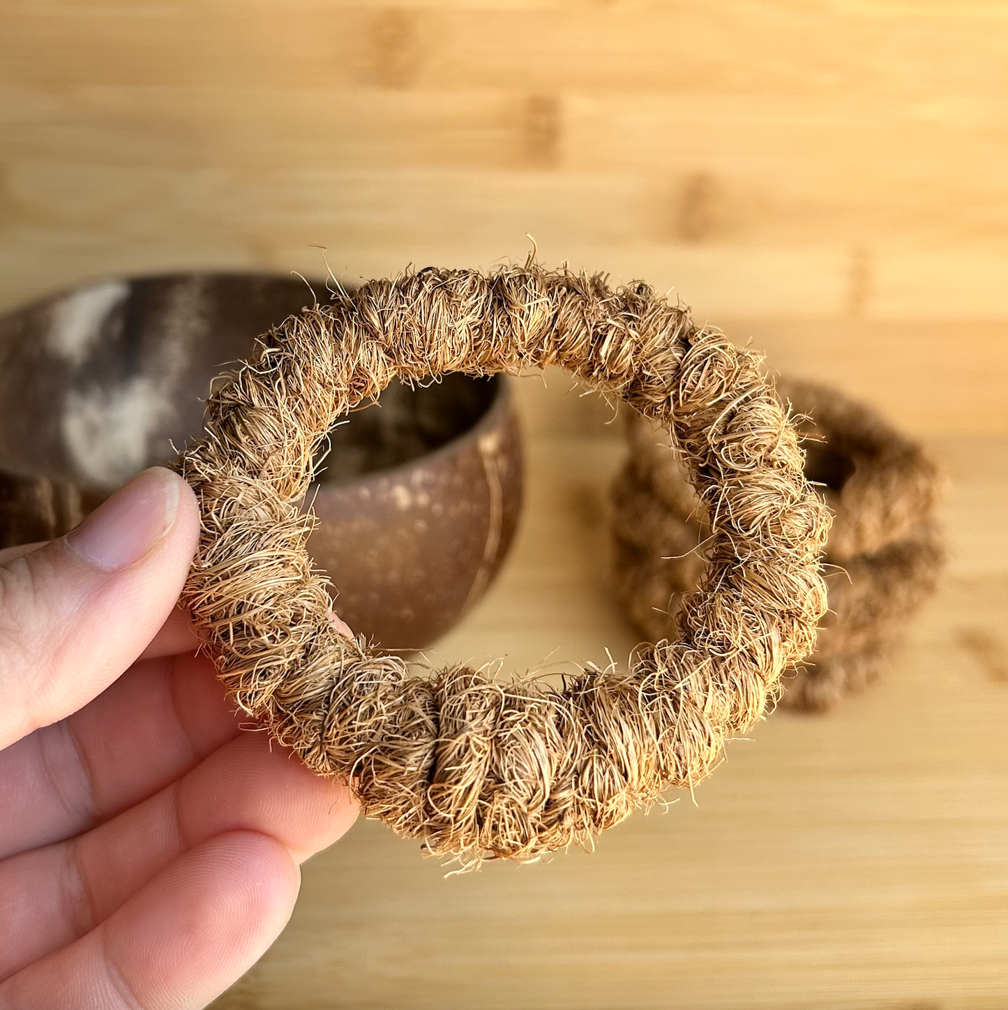 Coconut Bowl Ring Holder