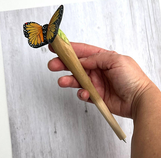 Wooden Handmade Ballpoint Pen Butterfly