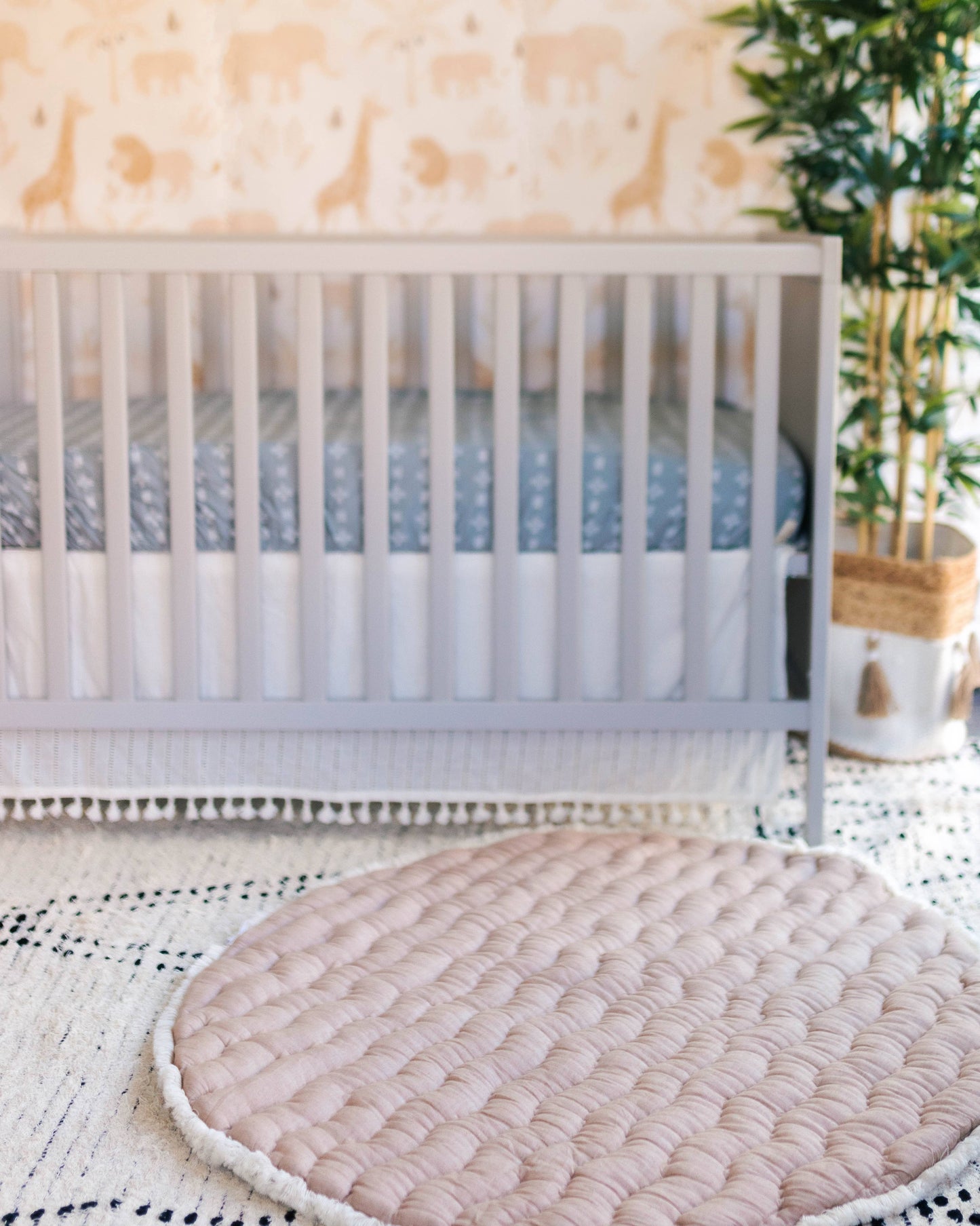 Quilted Cotton Playmat- Woodland Animal