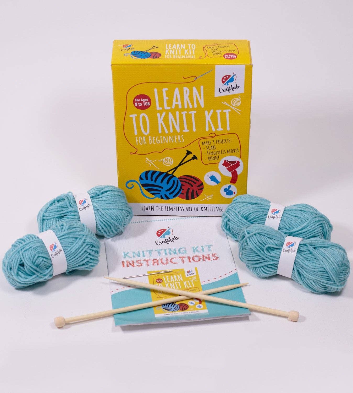 Knitting Kit for Beginners, Kids and Adults