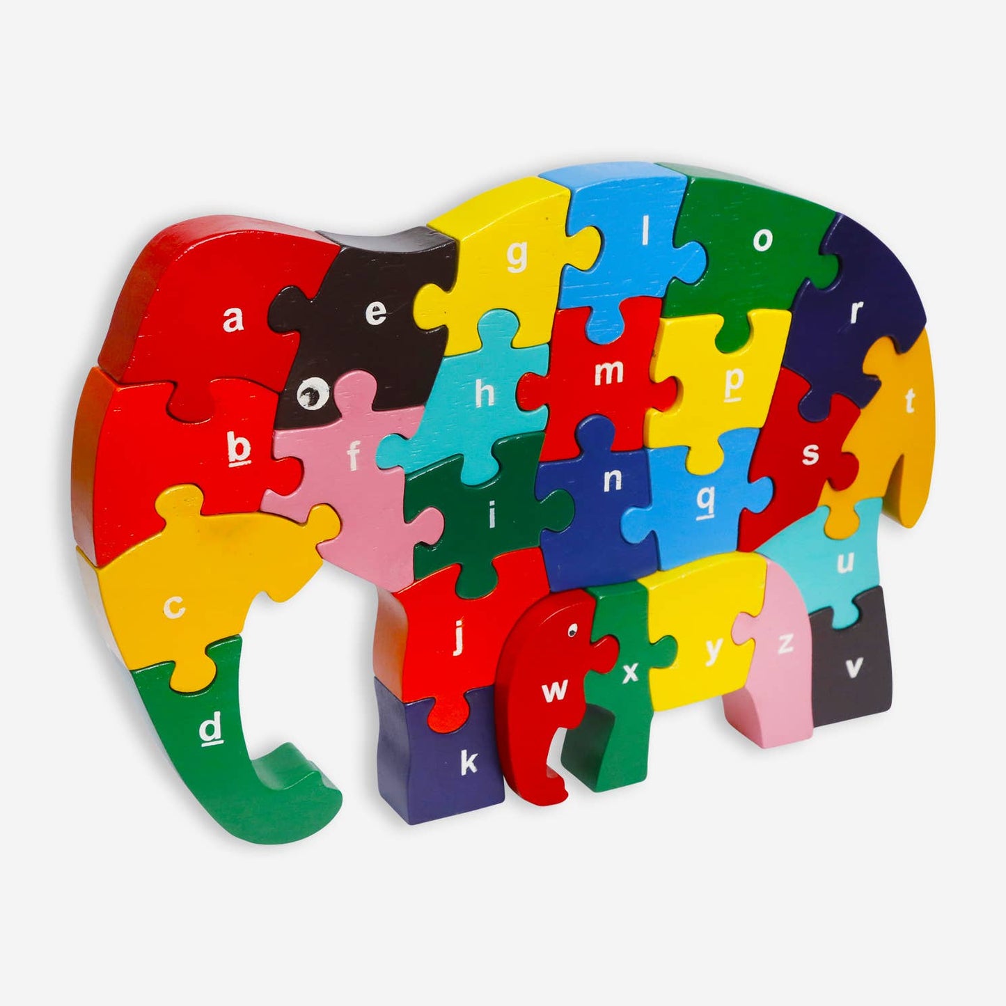 Wooden Puzzle Elephant Alphabet