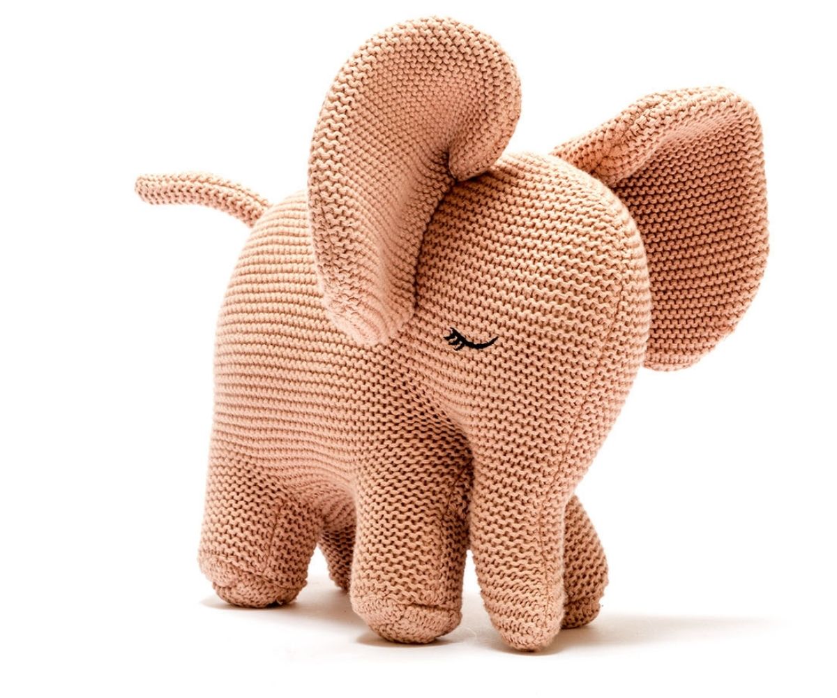 Pink Elephant- Organic Cotton Plush