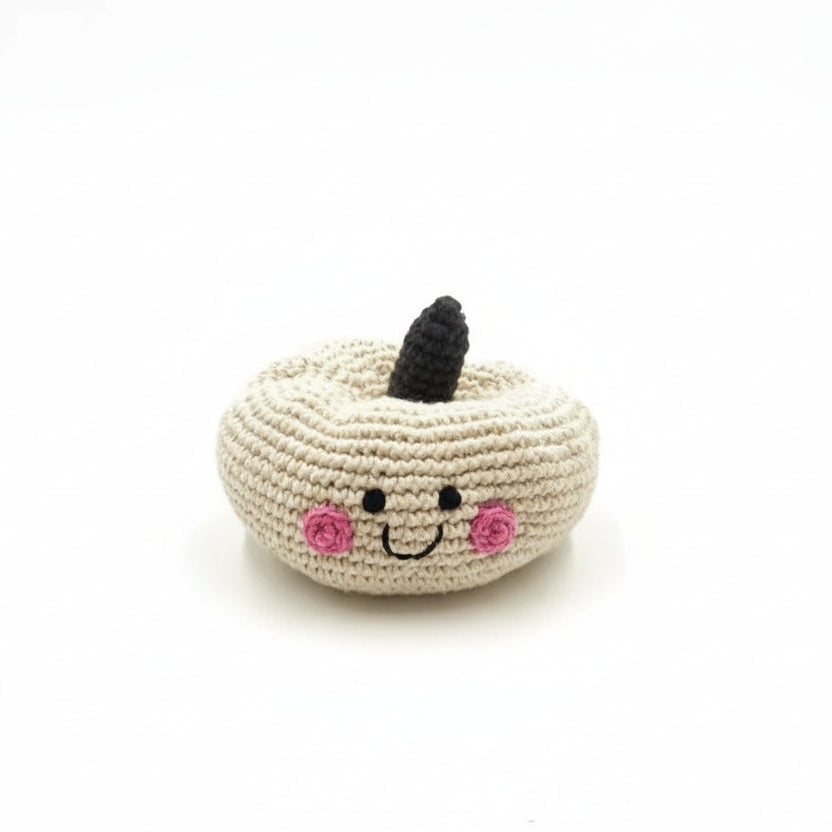 Handmade Friendly Plush Pumpkin Rattle